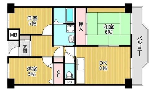 プレスト・コート弐番館【11階】の間取り
