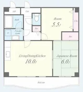 フローリッシュ北田【4階】の間取り