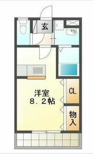 ブロードタウン神野 G【202号室】の間取り