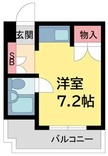 シャンブルド甲東園【3階】の間取り