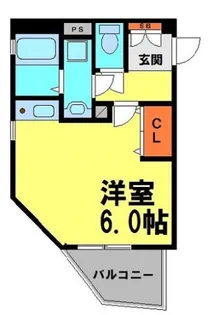 メゾンパーシモン【205号室】の間取り