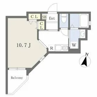ワコーレヴィアーノ垂水城が山 WEST【302号室】の間取り
