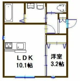 オリエンス【101号室】の間取り