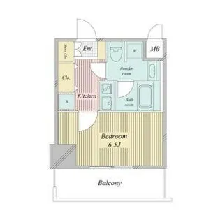 レジディア高岳【9階】の間取り