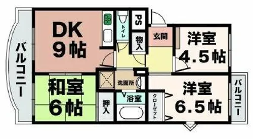 シャトラン高月【3階】の間取り