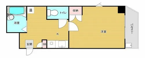 ウィル阿倍野【302号室】の間取り