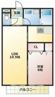 ベルバランセ白井【2階】の間取り