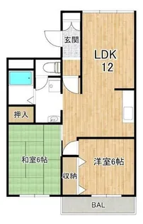 カーサリベロ【2階】の間取り