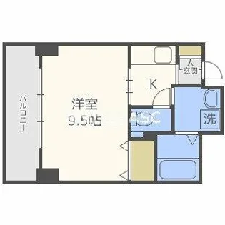 ウィスタリア京橋【303号室】の間取り