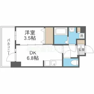 マンションはりげん【603号室】の間取り
