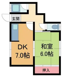 緑荘【1階】の間取り