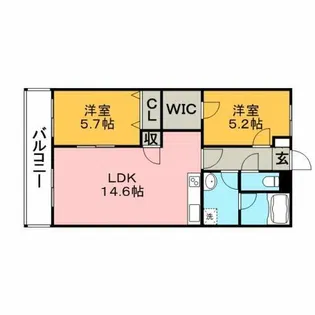 Lino24【102号室】の間取り