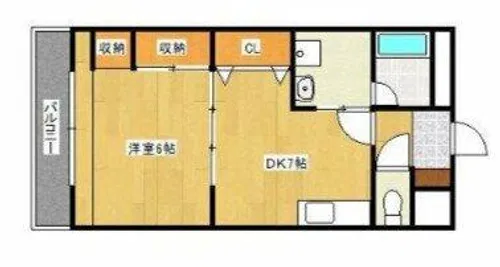 第5サンシャインビル【4階】の間取り