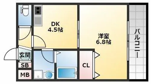 ステラウッド高鷲【3階】の間取り