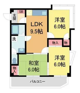 グリーンライフ北夙川【201号室】の間取り
