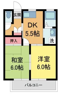 カーサ・オクムラ【2階】の間取り