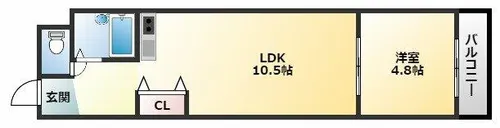 コンフォール長吉【8階】の間取り