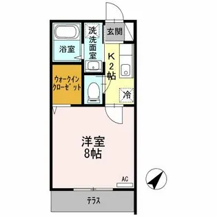 ドエル ファースト【1階】の間取り