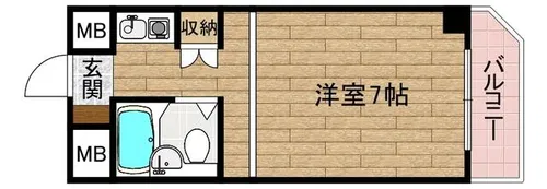 丸矢ハイツ【3階】の間取り