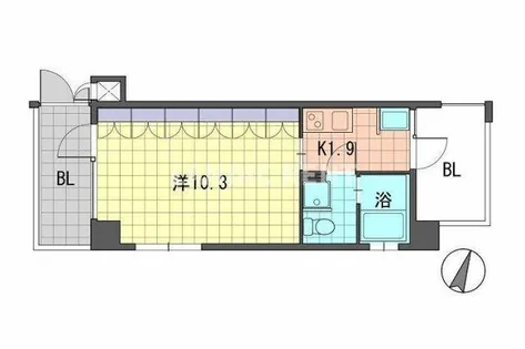 ラフィーネ井尻【4階】の間取り