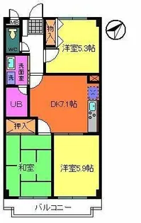 パーク・ウエスト【4階】の間取り
