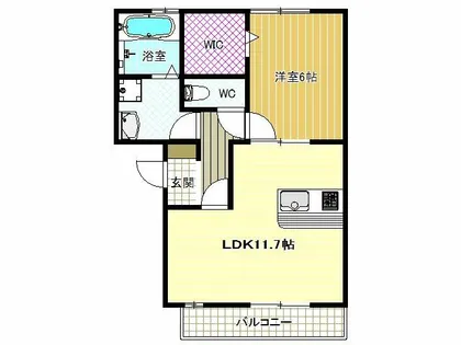 バレンシア【1階】の間取り
