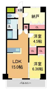 GROOVE上甲子園レジデンス【101号室】の間取り