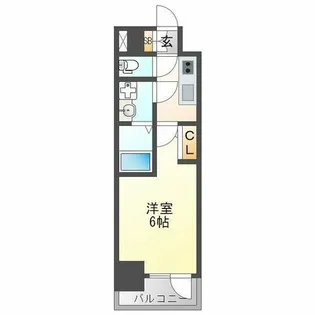 エスリード大阪シティノース【10階】の間取り