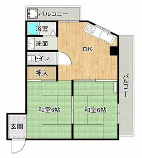 山陽マンション【3階】の間取り