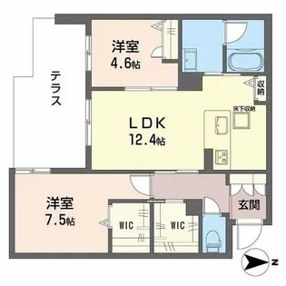 プレシャス メゾン【1階】の間取り