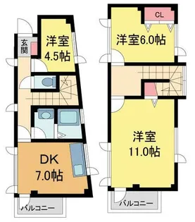 3LDKの間取り画像