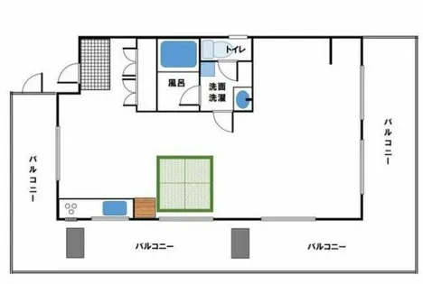 サニーライフ住吉【401号室】の間取り