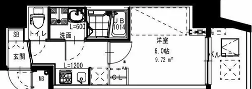 S-RESIDENCE小阪azure【12階】の間取り