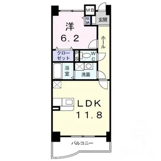 ジャン・ボヌール【4階】の間取り