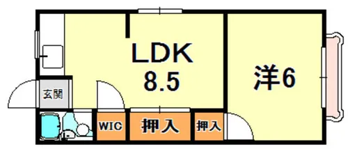 魚崎荘【2階】の間取り