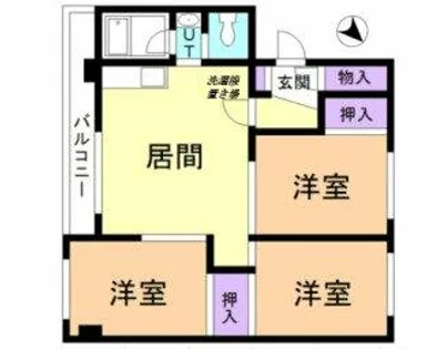 KTハイツ【302号室】の間取り