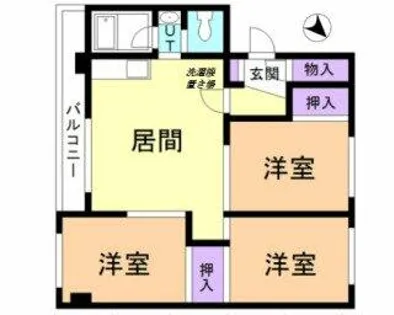 KTハイツ【302号室】の間取り