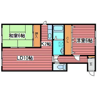 コーポMT【302号室】の間取り