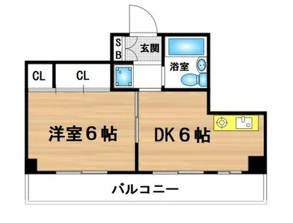 ビガーポリス132マーブルハウス【6階】の間取り