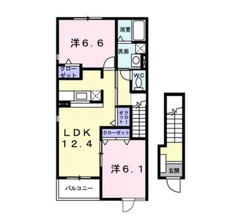 ジャスパーヒルズⅠ【2階】の間取り