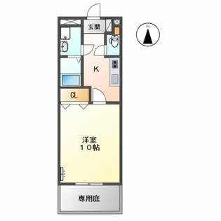 ネオコスモ西沢【1階】の間取り