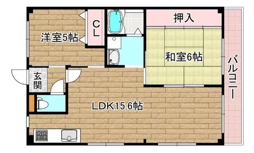 ハイツ阪井【103号室】の間取り