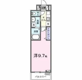 ベルメール大蔵海岸【203号室】の間取り