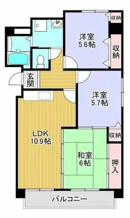 エルスト東住吉【1階】の間取り