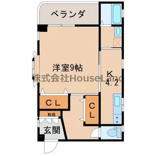 レスペート西庄Ⅴ【2階】の間取り