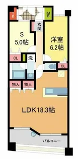 キングレジデンス ラ・セーヌ宝塚【2階】の間取り