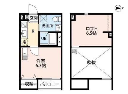 ルシエル【1階】の間取り