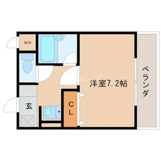 ハイツフルブルーム2【1階】の間取り