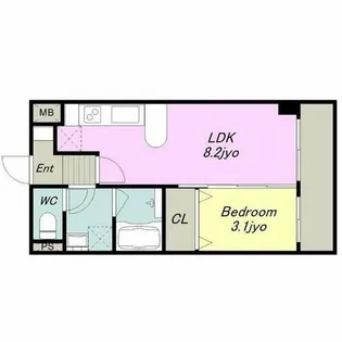 CASA DEL SOL【5階】の間取り