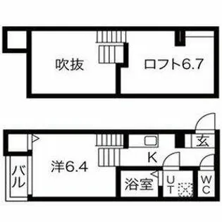 LUNA FORZA新守西【103号室】の間取り